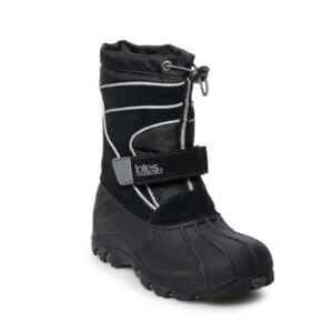 Totes Toddler Little Kid Boys Winter Black Snow Boots, Size 5 NEW